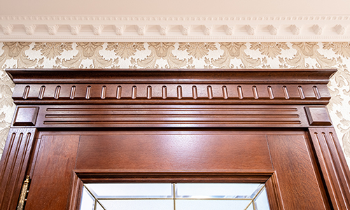 WoodenStainedDoorway