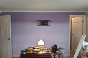 purple ombre wall